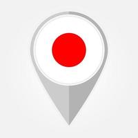 Japan map pointer. Vector illustration.