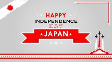 fondo de celebración del día de la independencia de japón. diseño vectorial vector