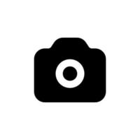 camera icon simple design in white background vector