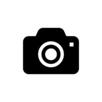 camera icon simple design in white background vector