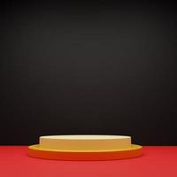 Product display background with podium platform, 3d rendered photo