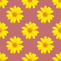 pattern of yellow flowers for summer photo