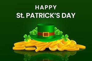 gradient st patrick's day illustration background vector