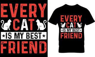 cada gato es mi mejor amigo. diseño de camisetas de gatos,diseño de camisetas de gatos.