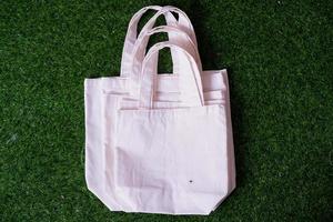 calico cloth shopping bag as a background photo