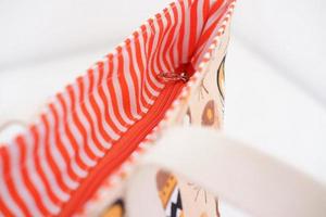 beautiful patterned bag details as a background photo