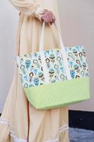 beautiful patterned bag as a background photo