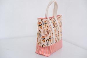 beautiful patterned bag as a background photo