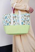 beautiful patterned bag as a background photo