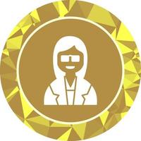 Unique Female Professor Vector Icon