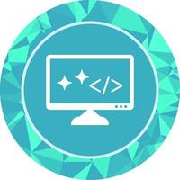 Unique Clean Code Vector Icon