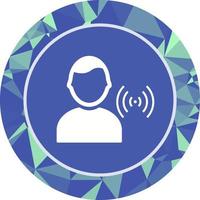 Unique Signal on User Vector Icon