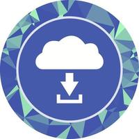 Unique Download from Cloud Vector Icon