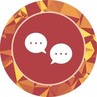 Unique Conversation Bubbles Vector Icon