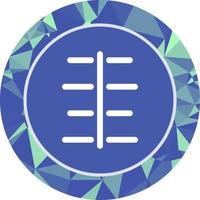 Unique Center Align Vector Icon
