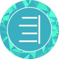 Unique Right Align Vector Icon