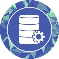 icono de vector de gestión de base de datos único