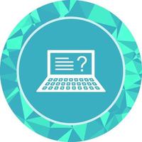 Unique Online Exam Vector Icon