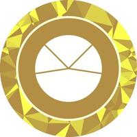 icono de vector de análisis de gráfico circular