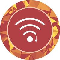 icono de vector de signo wifi único