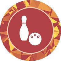 Unique Bowling Vector Icon