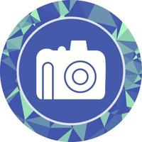 icono de vector de cámara dslr único