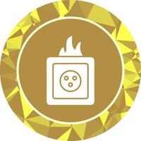 Unique Fire in Socket Vector Icon