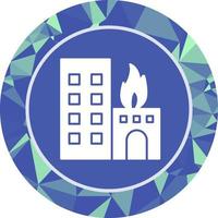 Unique Burning Building Vector Icon