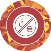 No Food or Drinks Vector Icon