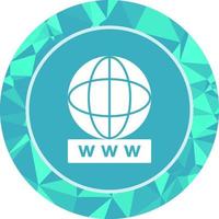 Unique World Wide Web Vector Icon