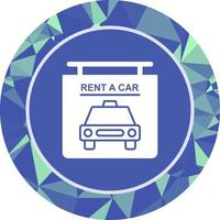 Rent a Car Vector Icon