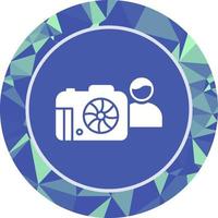 icono de vector de fotógrafo único