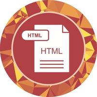 icono de vector html