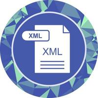 icono de vector xml