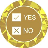 Yes No Option Vector Icon