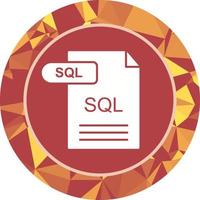 icono de vector de sql