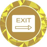 Unique Exit Vector Icon