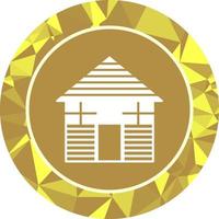 Wood Cabin Vector Icon