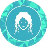 Hair Curly Vector Icon