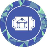 Museum Ticket Vector Icon