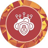 Cloud Security Vector Icon