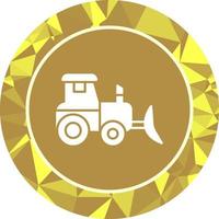 Industrial Tractor Vector Icon