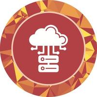 Cloud Database Vector Icon