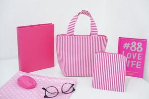 beautiful pink patterned bag as a background photo