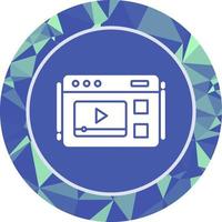 icono de vector de vídeo