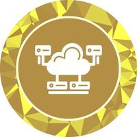 Cloud Database Vector Icon