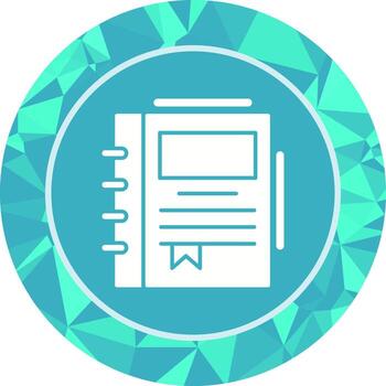 icono de vector de cuaderno de primavera