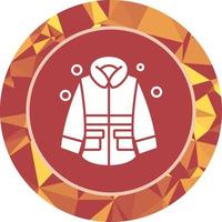 icono de vector de chaqueta de invierno