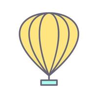 Hot Air Balloon Vector Icon