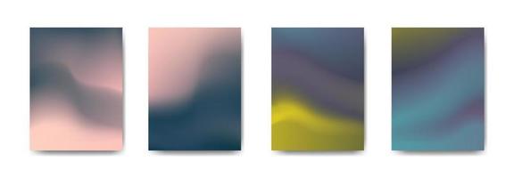 set of abstract background with beautiful gradation color, colorful background for poster flyer banner backdrop.vertical banner.cool fluid background vector illustration